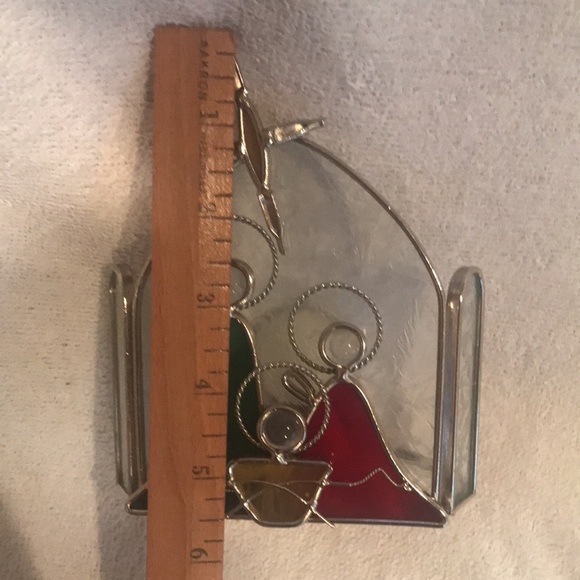 Stained Glass Christmas Nativity Candle Holder Jesus Mary and Joseph Studio Nova - Picture 6 of 8